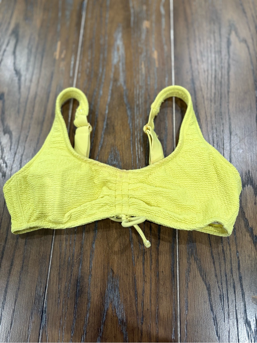 Xhilaration Yellow Girls' Swim Bikini Top